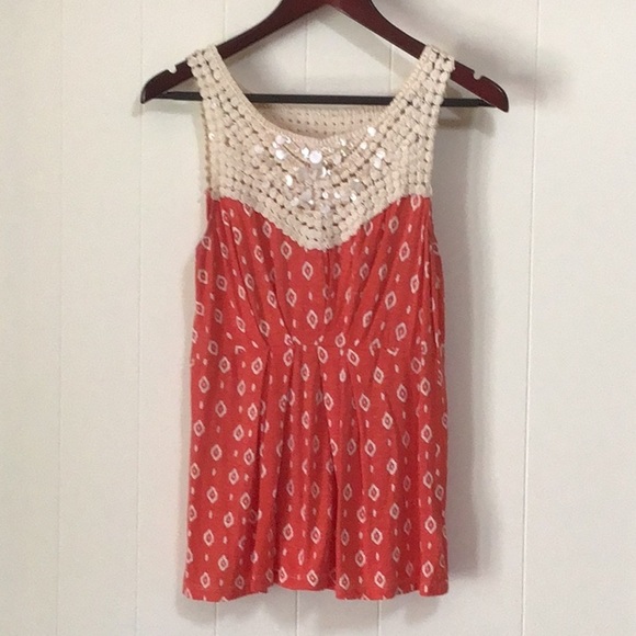 Anthropologie Deletta Pattern Gather Shell - Picture 3 of 6